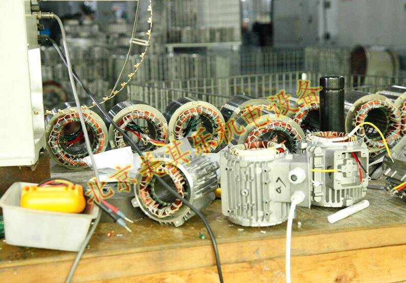 全铜电机组装区展示